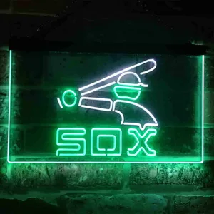 Chicago White Sox Logo 2 Neon-Like LED Sign - Legacy Edition