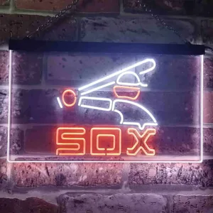 Chicago White Sox Logo 2 Neon-Like LED Sign - Legacy Edition