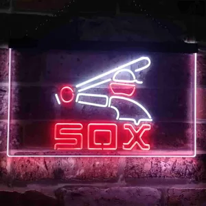 Chicago White Sox Logo 2 Neon-Like LED Sign - Legacy Edition