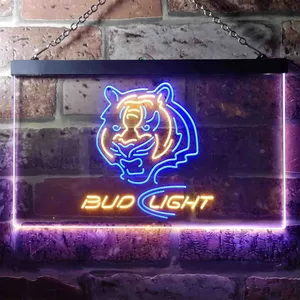 Cincinnati Bengals Bud Light Neon-Like LED Sign