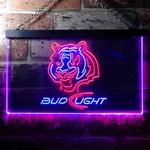 Cincinnati Bengals Bud Light Neon-Like LED Sign