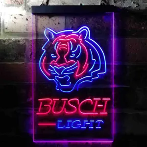 Cincinnati Bengals Busch Light Neon-Like LED Sign