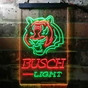 Cincinnati Bengals Busch Light Neon-Like LED Sign