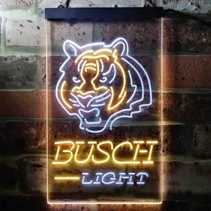 Cincinnati Bengals Busch Light Neon-Like LED Sign