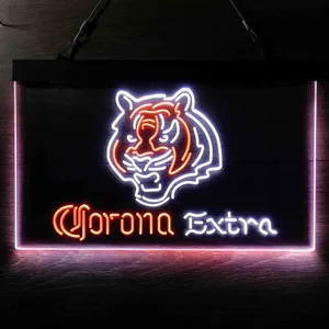 Cincinnati Bengals Corona Extra Neon-Like LED Sign