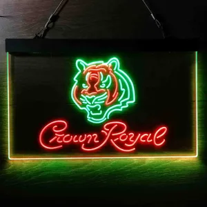 Cincinnati Bengals Crown Royal Neon-Like LED Sign
