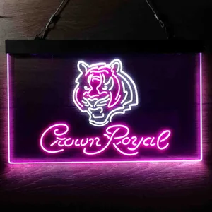 Cincinnati Bengals Crown Royal Neon-Like LED Sign