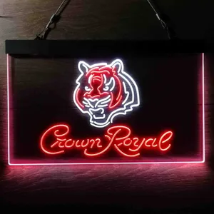 Cincinnati Bengals Crown Royal Neon-Like LED Sign