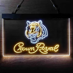 Cincinnati Bengals Crown Royal Neon-Like LED Sign