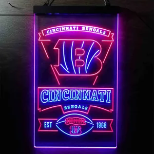 Cincinnati Bengals EST 1968 Neon-Like LED Sign