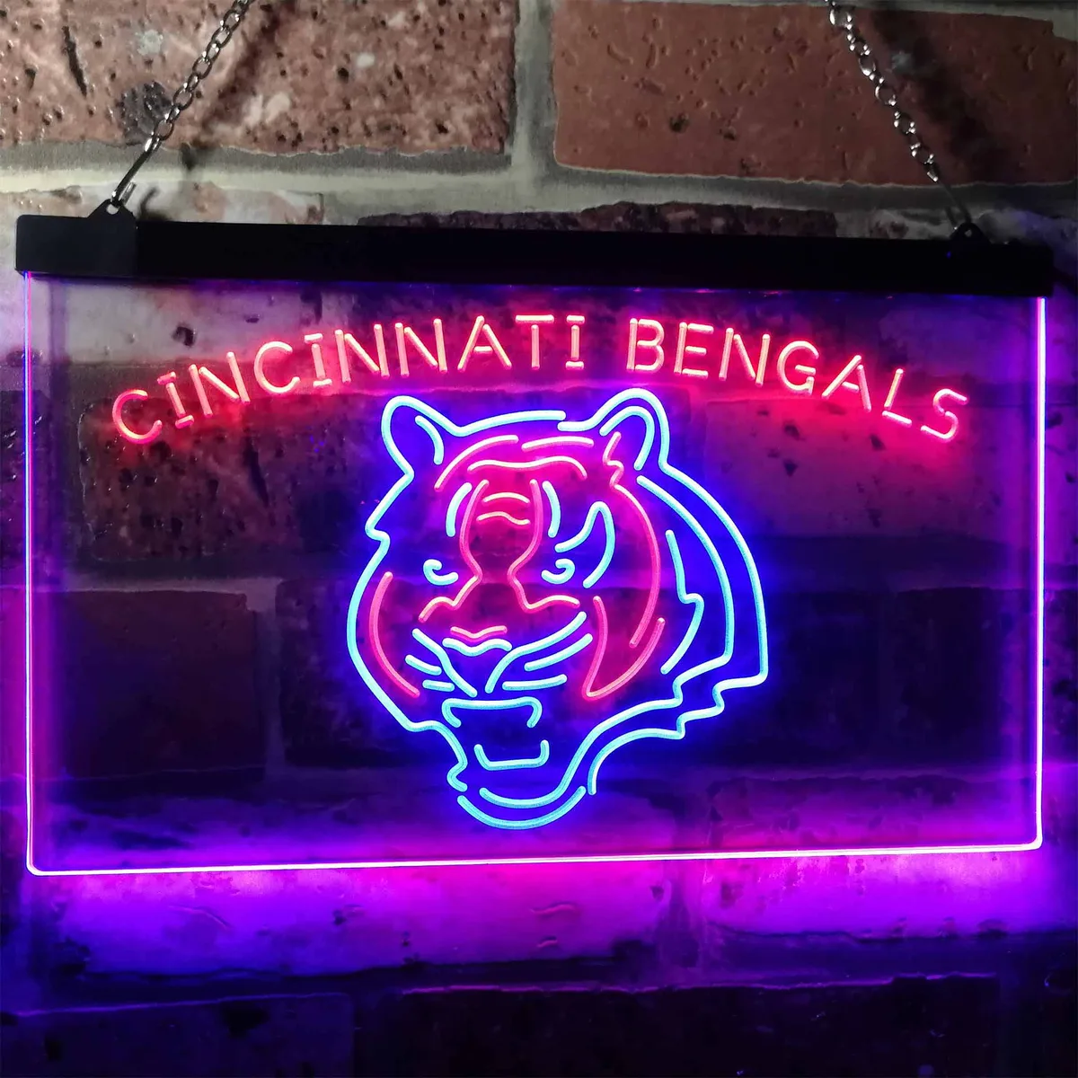 Cincinnati Bengals Neon-Like LED Sign
