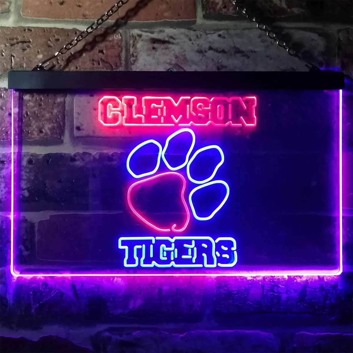 Clemson Tigers Logo Neon-Like LED Sign