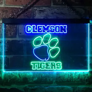 Clemson Tigers Logo  Neon-Like LED Sign