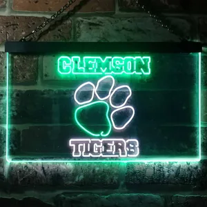 Clemson Tigers Logo  Neon-Like LED Sign