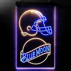 Cleveland Browns Blue Moon Neon-Like LED Sign