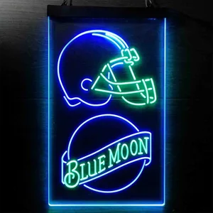 Cleveland Browns Blue Moon Neon-Like LED Sign