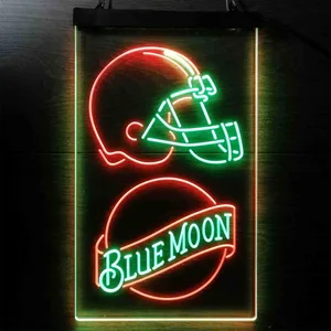 Cleveland Browns Blue Moon Neon-Like LED Sign