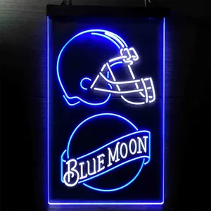 Cleveland Browns Blue Moon Neon-Like LED Sign