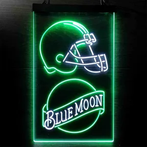 Cleveland Browns Blue Moon Neon-Like LED Sign