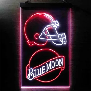 Cleveland Browns Blue Moon Neon-Like LED Sign