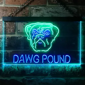 Cleveland Browns Dawg Pound Neon-Like LED Sign