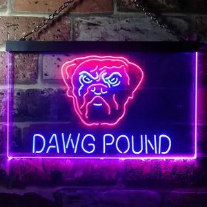 Cleveland Browns Dawg Pound Neon-Like LED Sign