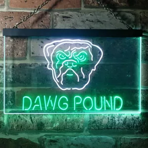 Cleveland Browns Dawg Pound Neon-Like LED Sign