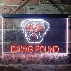 Cleveland Browns Dawg Pound Neon-Like LED Sign