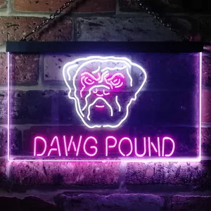Cleveland Browns Dawg Pound Neon-Like LED Sign