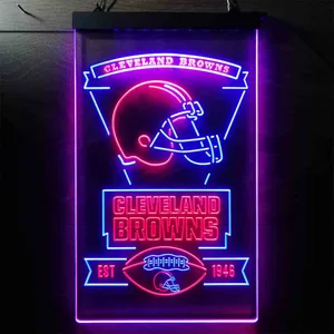 Cleveland Browns EST 1946 Neon-Like LED Sign