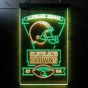 Cleveland Browns EST 1946 Neon-Like LED Sign