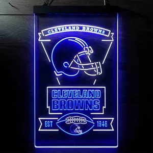 Cleveland Browns EST 1946 Neon-Like LED Sign