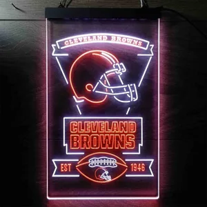 Cleveland Browns EST 1946 Neon-Like LED Sign