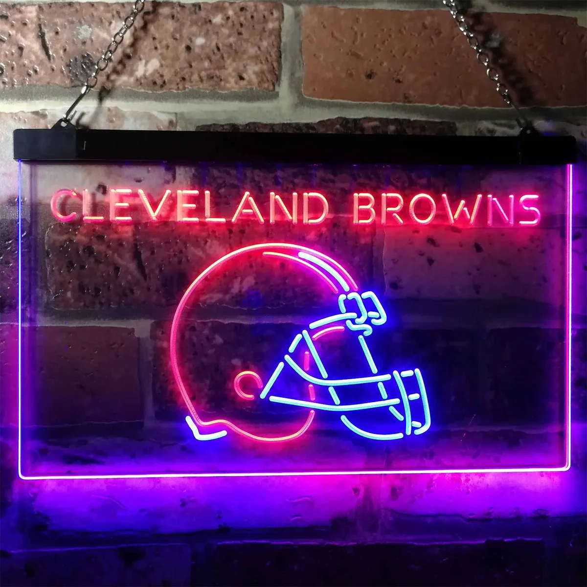 Cleveland Browns Helmet Neon-Like LED Sign