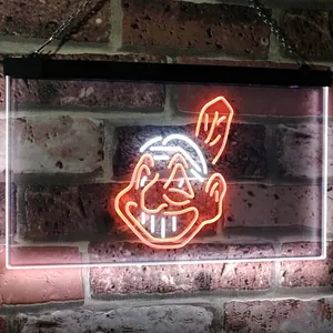 Cleveland Indians Logo 1 Neon-Like LED Sign - Legacy Edition