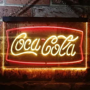 Coca-Cola Banner 2 Neon-Like LED Sign