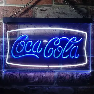 Coca-Cola Banner 2 Neon-Like LED Sign