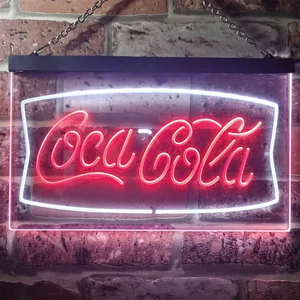 Coca-Cola Banner 2 Neon-Like LED Sign