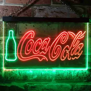 Coca-Cola Bottle and Logo Neon-Like LED Sign
