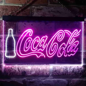 Coca-Cola Bottle and Logo Neon-Like LED Sign