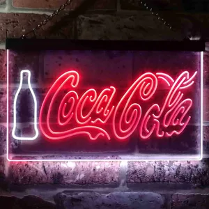 Coca-Cola Bottle and Logo Neon-Like LED Sign