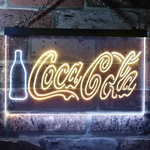 Coca-Cola Bottle and Logo Neon-Like LED Sign