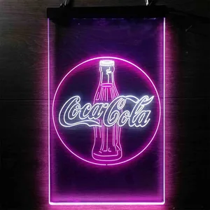 Coca-Cola Bottle Close Neon-Like LED Sign