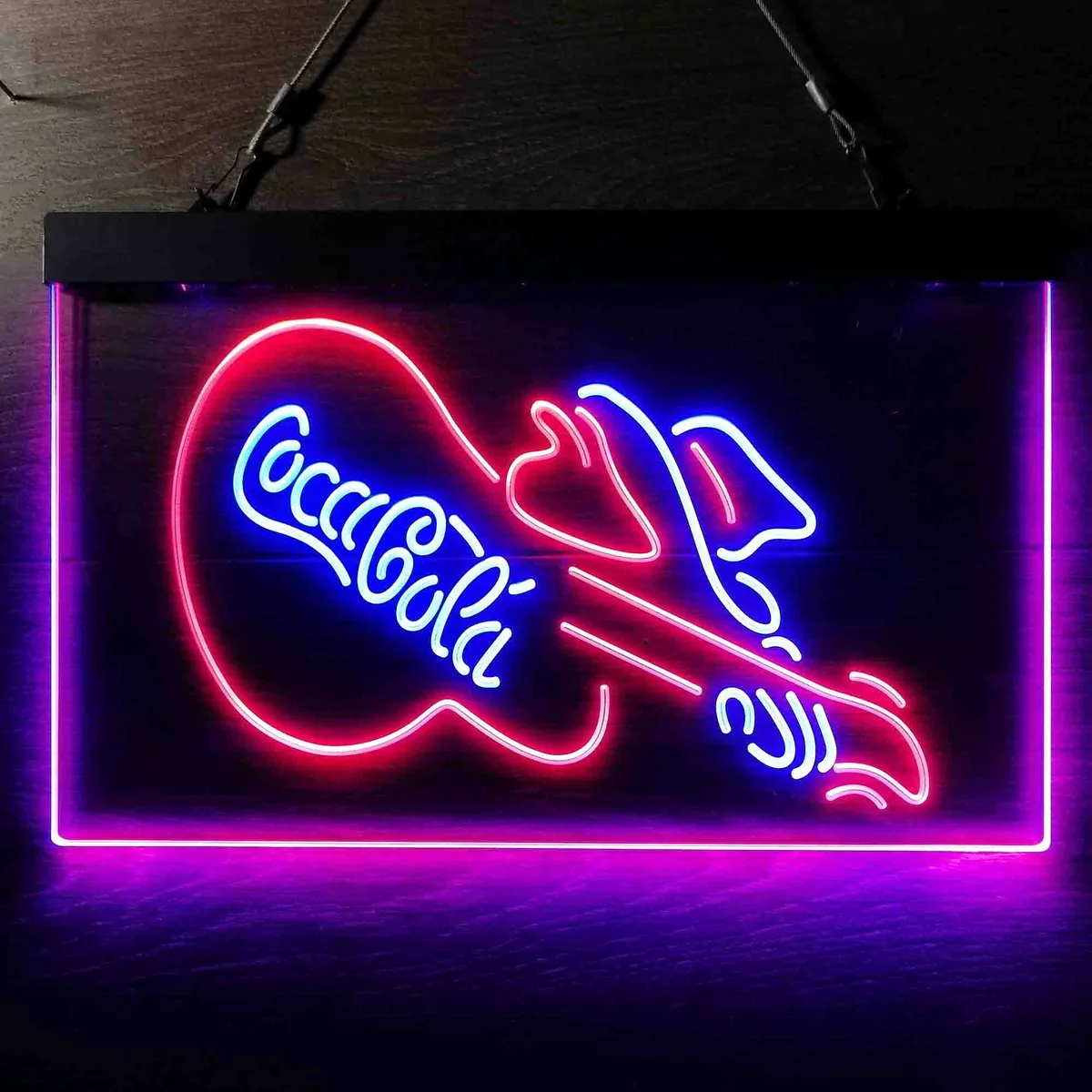Coca-Cola Guitar Neon-Like LED Sign
