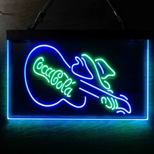 Coca-Cola Guitar Neon-Like LED Sign