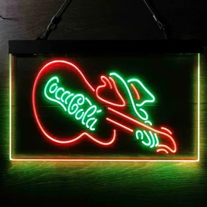 Coca-Cola Guitar Neon-Like LED Sign