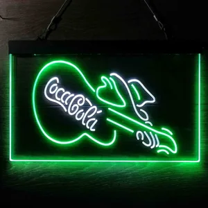 Coca-Cola Guitar Neon-Like LED Sign