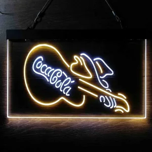 Coca-Cola Guitar Neon-Like LED Sign