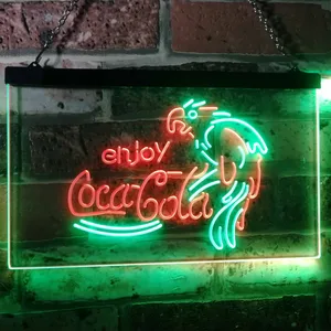 Coca-Cola Parrot Neon-Like LED Sign