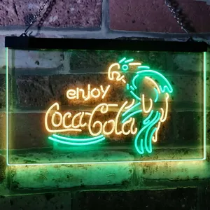 Coca-Cola Parrot Neon-Like LED Sign